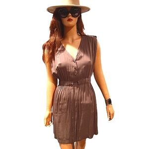 Caroline Morgan Olive Midi Adventure Dress